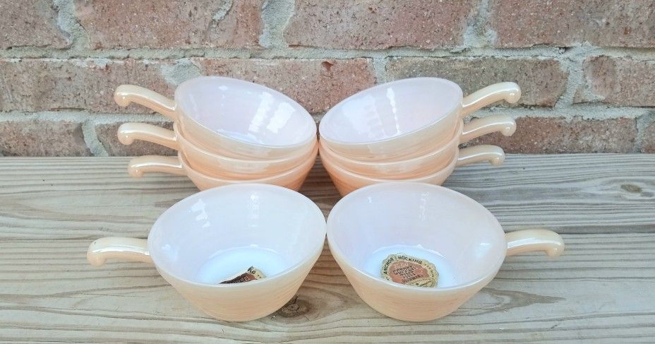 Vintage Anchor Hocking Fire King Copper Tint Individual Casseroles