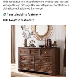 T4TREAM Farmhouse 7 Drawers Dresser