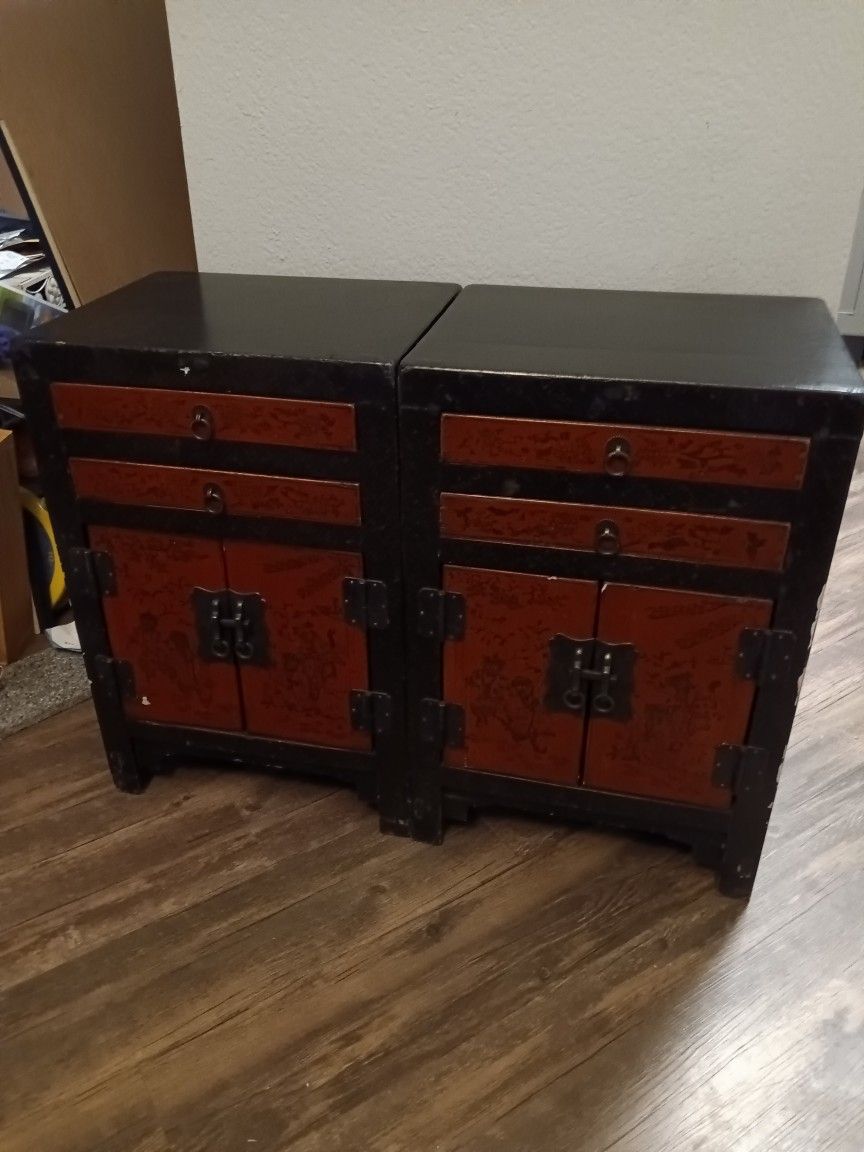 2 Antique Chinese Cabinets