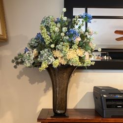 Flower Arrangement With Glass Vase