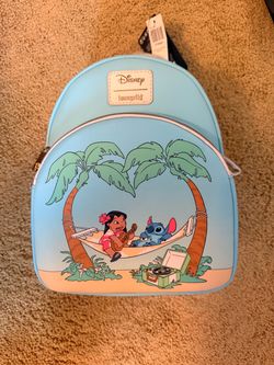 Loungefly Lilo & Stitch Exclusive Beach Hammock Mini Backpack