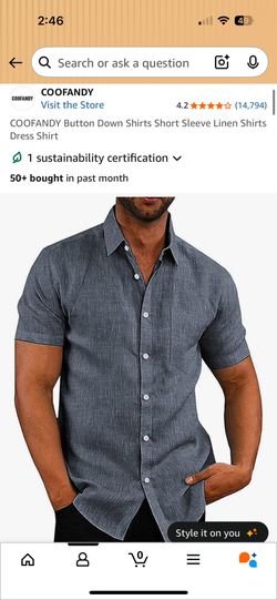 Size Medium Guys Button Up Shirt