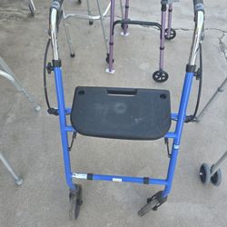Rolling Walker /w Brakes And Seat
