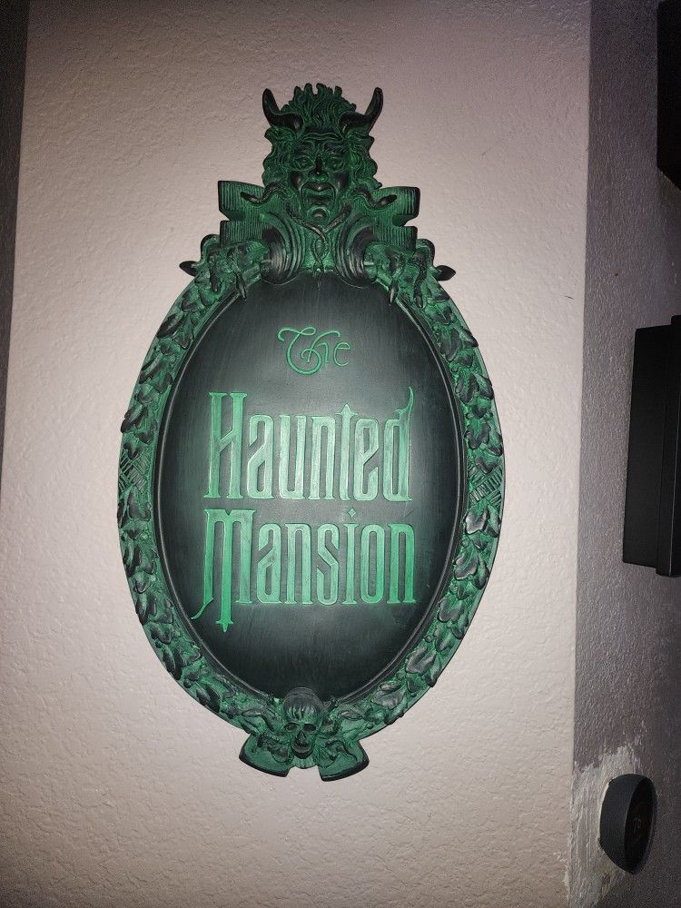 Disneyland The Haunted Mansion Wall Larger Size Disney