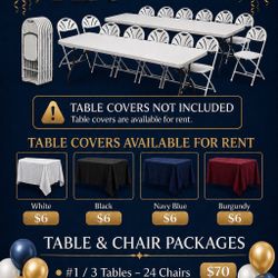 🎈🎊🎉Party 🎈 Tables & Chairs 🎈🎊🎉🎈.                    R🎈 E 🎉 N 🎊 T 🎁