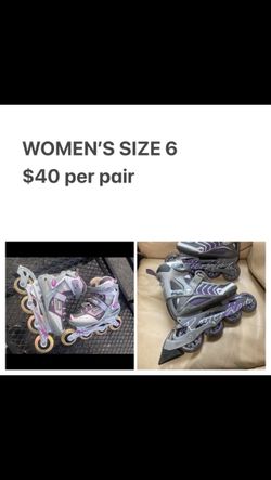 Like New Rollerblades Women’s Size 6 only $40 per pair