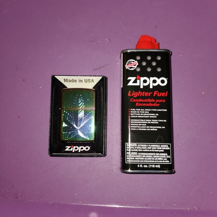 Zippo Lighter With Fluid