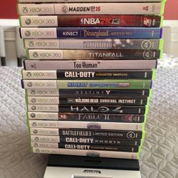 Xbox 360 Video Game Lot ( 19 Total) 