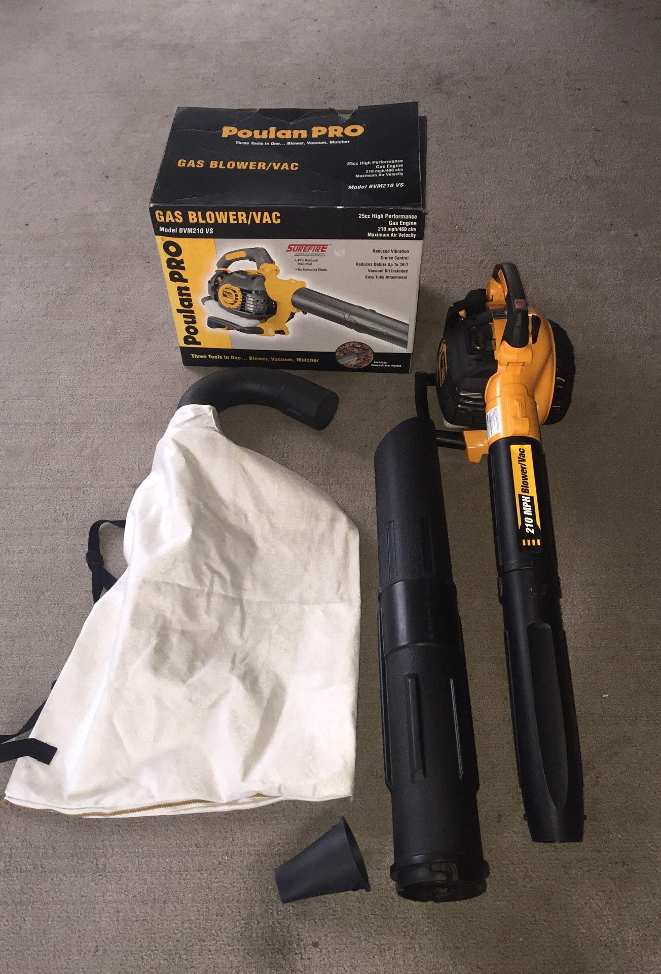 Poulan PRO Leaf Blower, Vacuum, Mulcher