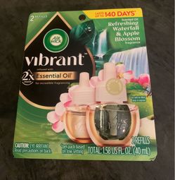 Air Wick Vibrant Plug-In Refills – Refreshing Waterfall & Apple Blossom (2 Refills)