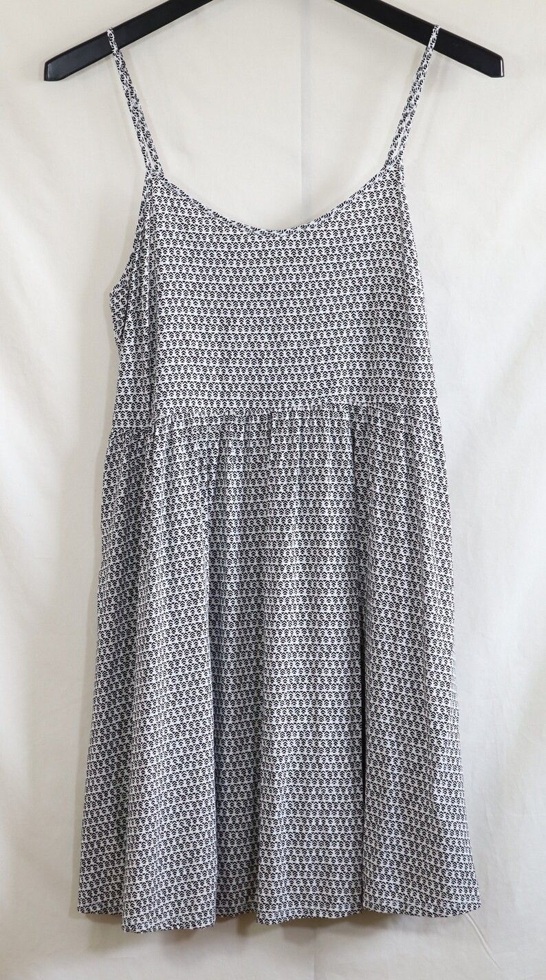 Old Navy White and Black Sun Dress Women's Size S/ SP / Small Petite