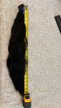 Black human hair 24 inches 233 grams