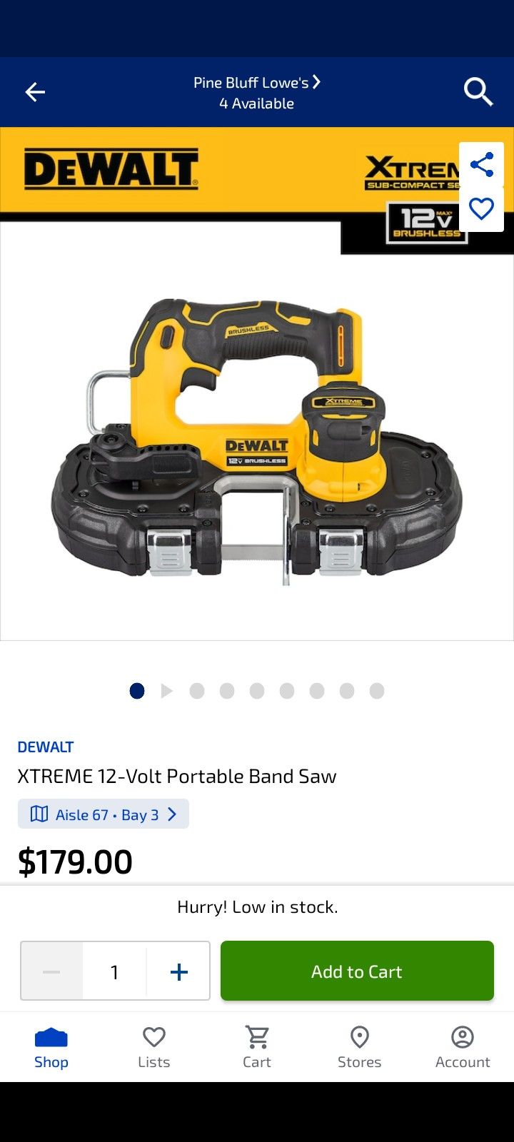 DeWalt band saw 