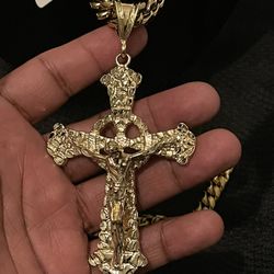 Med Size Pendant Cuban Set