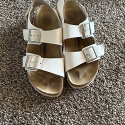 White Men Birkenstocks Sandal Size 41