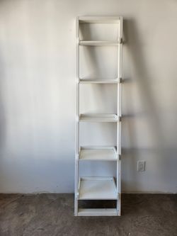 White Leaning Ladder Shelf