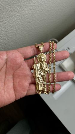 14k rope chain 14k san judas