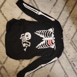 Skeleton Halloween Shirt With Baby Skeleton