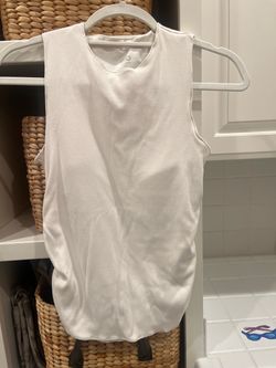Alo yoga cream Ribbed Sleeveless Tank Top