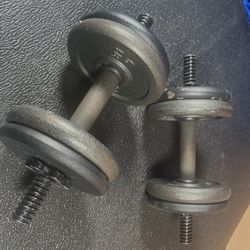  Set of Cast Iron Dumbbells.   54 # [NO LOWER PRICE]