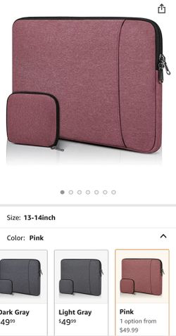 【BRAND NEW】Laptop Case 13-14 Inch Laptop Sleeve 360° Protective Laptop Bag - Pink