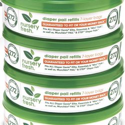 Fresh Refill compatible with Munchkin® Diaper Pails, 1088 Count (Pack of 4)