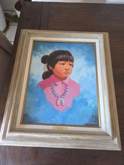Navajo art by Willis M. Rue ...Many 🌹 Rose 14 x 18