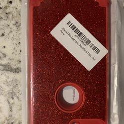 iPhone 8 Plus Iphone 7 Case Red Glitter Sparkle Brand New
