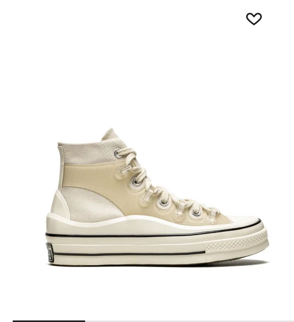“Kim Jones x Converse” Limited Edition Cream High-top Sneakers