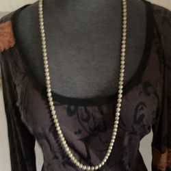 Vintage Brass Bead Necklace