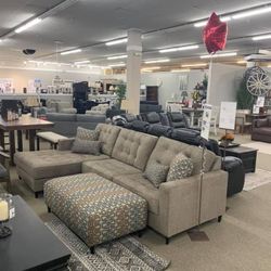 Deep Seating Sectional With Reversible Cushions