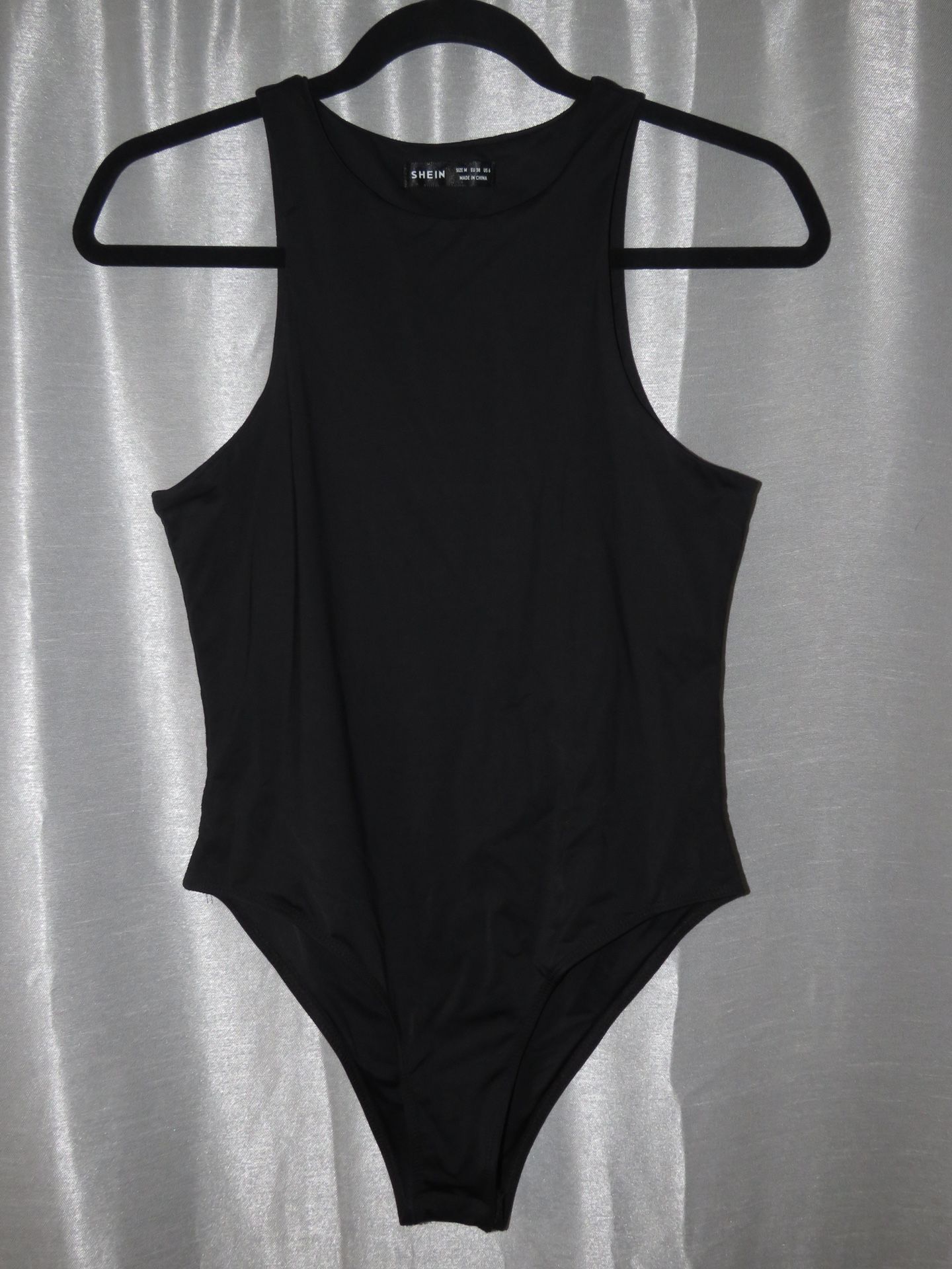 Sleeveless Tank Black Bodysuit