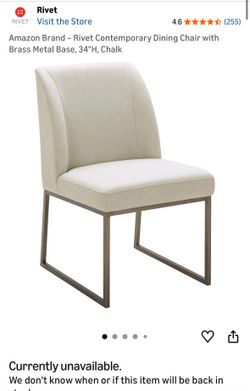 Linen dining chairs, set of 4
