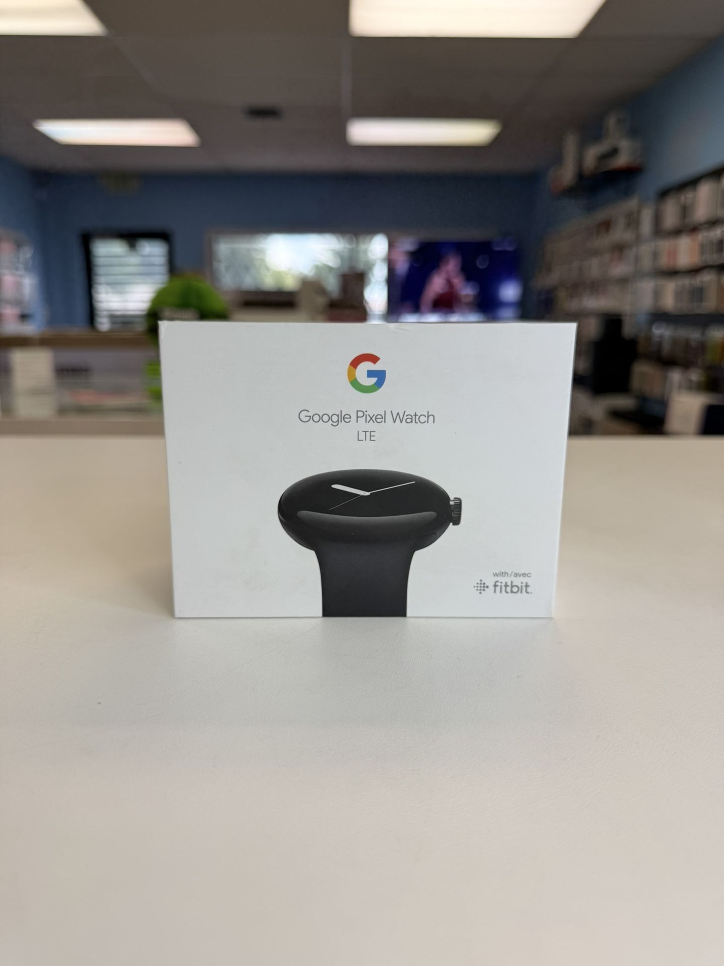Google Pixel Watch Matte Black Case Obsidian Band Android Bluetooth New