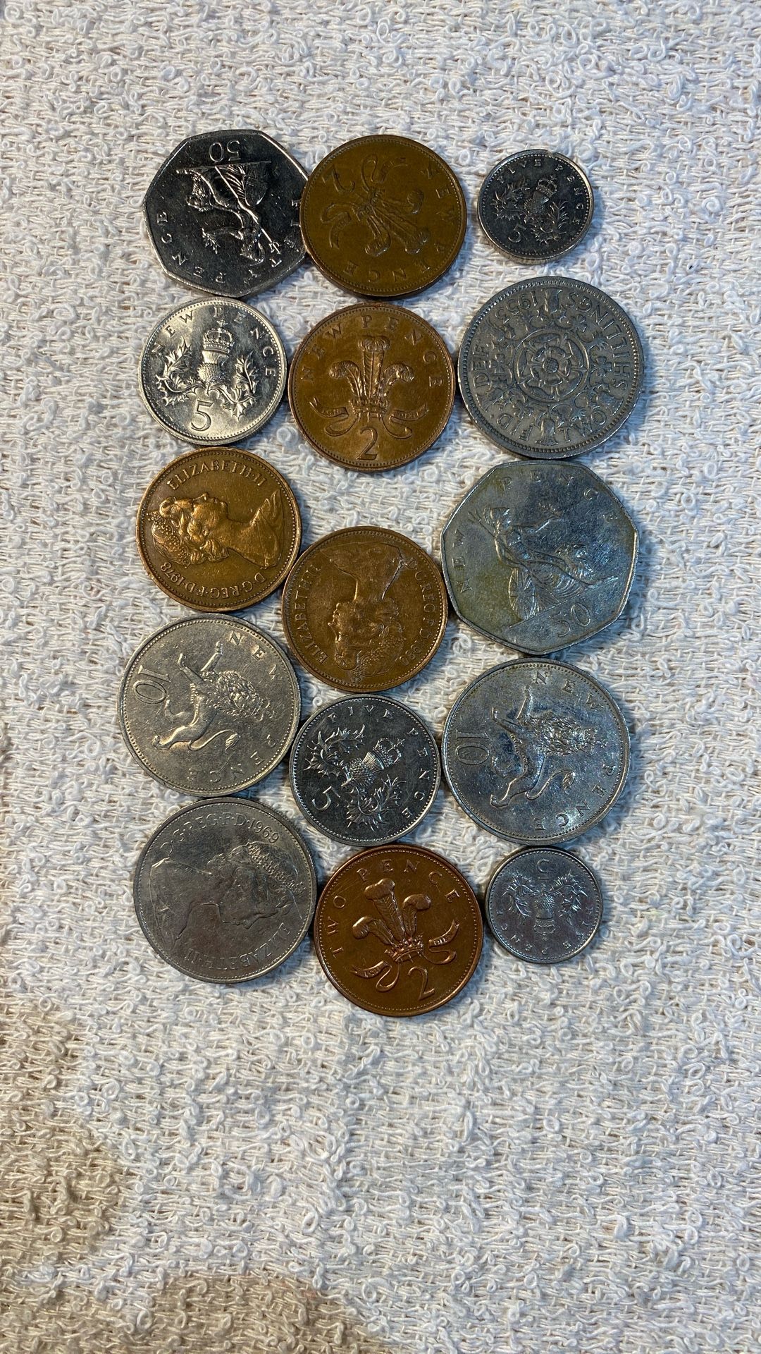 15 Coins Vintage Britain