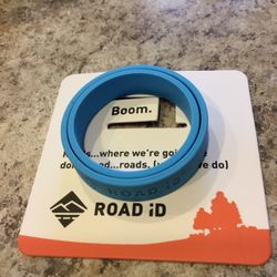 ROAD iD Bracelet in Aqua Blue XS & S - Free