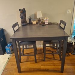Ashley High Top Four Chairs Dining Room Kitchen Table Set READ