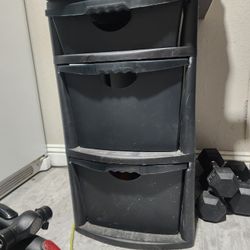 Plastic 3 drawer Storage