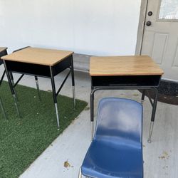 Child Student School Desk With Chair