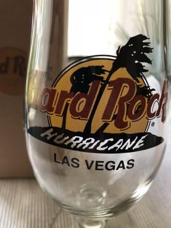 Las Vegas Hard Rock Hurricane & 2 Shot Glasses