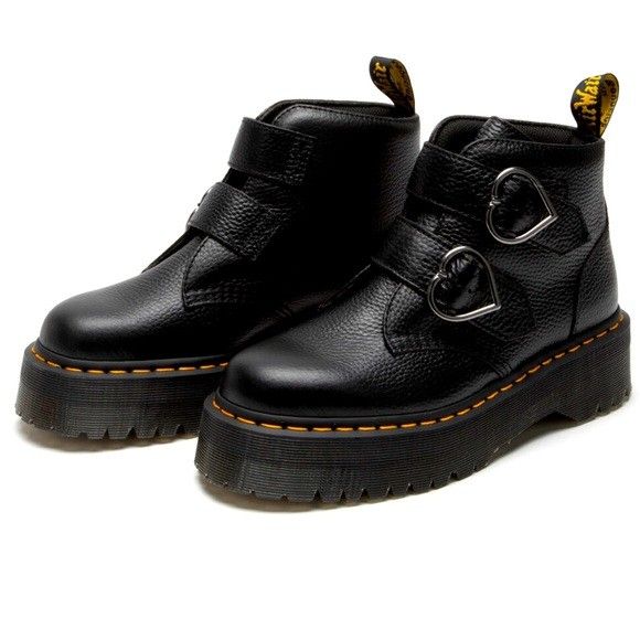 Doc Martens Devon Heart Platforms, Size 9, Like New