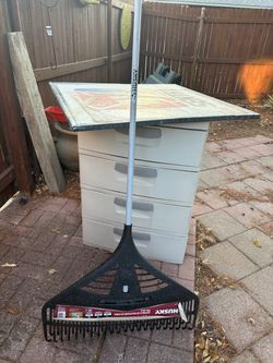 Large wide yard rake