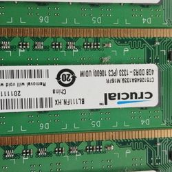 Crucial 4x 4gb Ddr3 Pc3-12800 Ram