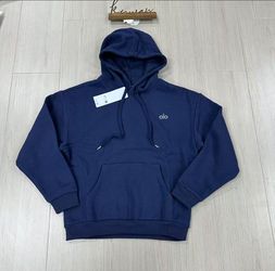 Alo Yoga Navy Blue Pullover Hoodie