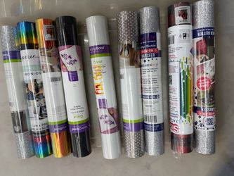 9 new rolls Iron on vinyl $8 each $65 all