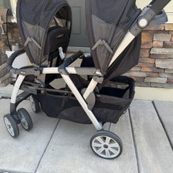 Chicco Double Stroller – Car Seat Compatible – $100