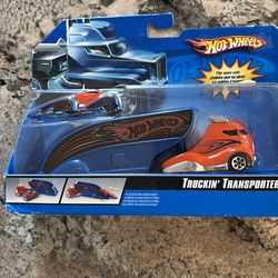 Hot wheels trucking transporter