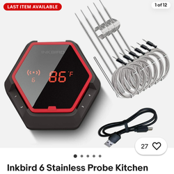 INKBIRD BBQ GO -Smart Wireless Meat Thermometer (IBT-6XS)
