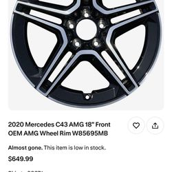 2017 C43 Amg Front Wheel Brand New Never Used 
