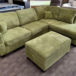 Sectional And Ottoman New 